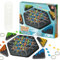 Trig-gle Spiel,Interaktives Trig-gle Brettspiel,Ketten Dreieck Schachspiel, Trig-gle Spiel Gummibänder,Dreieck Schach Brettspiel,Geeignet für Kinder ab 3 Jahren (Klein)