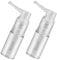 2 Pcs 14ML Refillable Clear Plastic Hairdressing Spray Bottle Portable Fine Mist Powder Sprayer for Salon and Home Use Ideal for Powder and Glitter Setting Spray