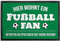 Fußmatte „Fußballfan“ mit Fußball-Design - für Innen & Außen – rutschfest, extra dünn & saugfähig - Türmatte - Eingangsbereich Deko - Geschenk für Fußballer