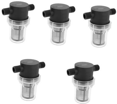 Uonlytech 5pezzi Filtratore Per Camper Filtro In- Con Rete Mesh e Attacco Per Tubo Giardino e Serbatoi Design Compatto e Resistente Facile Da Trasportare e Riporre