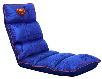 Trust Gaming GXT 718 Rayzee Sedia Gaming Ripiegabile, Sedia Pieghevole con Schienale per Pavimento, Fino a 125 kg, Sedia da Terra Portatile per Console, Gioco, Lettura, Relax, TV, Bambini - Nero