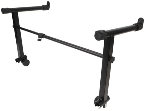 Brrnoo Support de Clavier à 2 Niveaux, Hauteur Réglable, Adaptateur Écran et Électronique, Riser pour Clavier Musique et Bureau