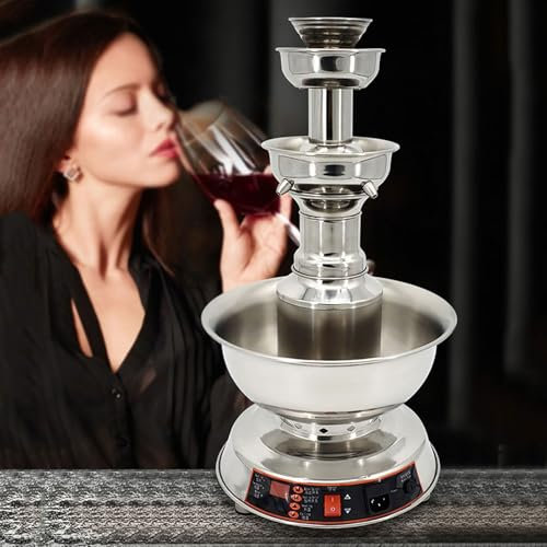 3-Tier Wine Beverage Fountain, for Weddings, Juice Cocktail Drinking Dispenser for Bar Christmas Party Home Decor