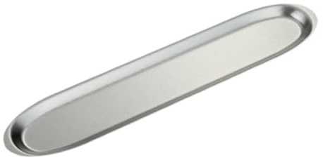 Rustproof Stainless Steel Long Serving Narrow Rectangular Dish Plate for Formal Dining Casual Entertaining Stainless Steel Narrow Tray