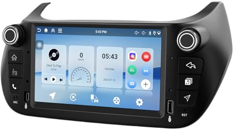 Motorsi Autoradio Android 6+128G Per FIAT TIPO EGEA 2015-2017 Con Apple Carplay, 7 Pollici Autoradio Android Auto Radio Bluetooth 5.0 GPS WiFi FM/RDS Telecamera Posteriore, Supporta DAB