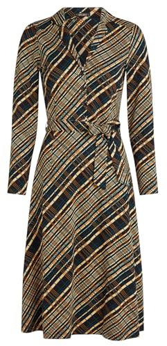 King Louie Damen Kleid mt Bindegürtel Lola Dress Chime (DE/NL/SE/PL, Alphanumerisch, XL, Regular, Regular, Black)