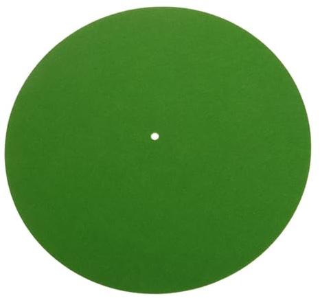 Plattenspieler Matte 2pcs Slip Mat Felt Turntable Platter For LP Vinyl Record Audio Replacement DIY Accessories(Green)