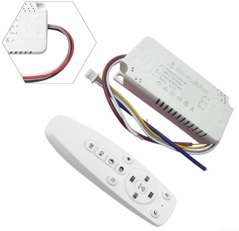 Trasformatore driver LED con telecomando RF 2.4G per controllo dell'illuminazione a nastro LED 24 W 40 W 60 W 80 W Supporto carico AC170-245 V Uscita ingresso 60-130 V 90-165 V 120-200 V ((24-40) X2