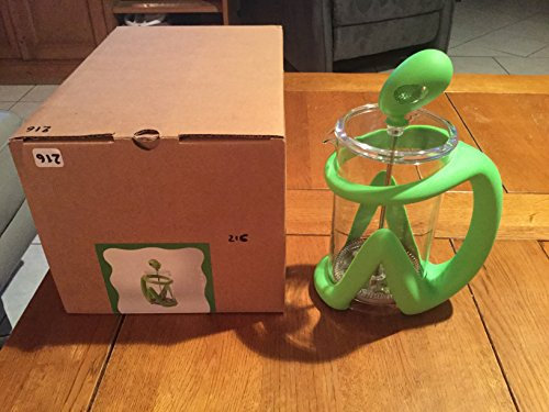 Alessi AGV09 Inka Caffettiera a Presso-Filtro o Infusiera, in Resina Termoplastica con Vetro Pirofilo, Verde
