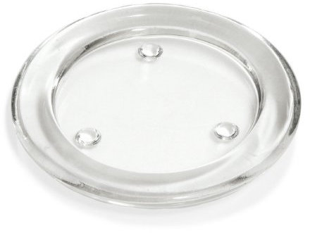 4 Glasuntersetzer (rund - 140 mm) für Kerzen oder Deko