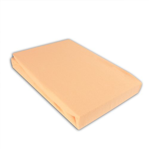 Jersey Spannbettlaken 180-200x200cm Apricot