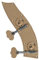 Rubner 140-100-1/2 Bassmechanik, Mechanik für Kontrabass, Tiroler Form 1/2 und 1/4 Größe, 2-teilig, 4-saitig, Messing, Made in Germany