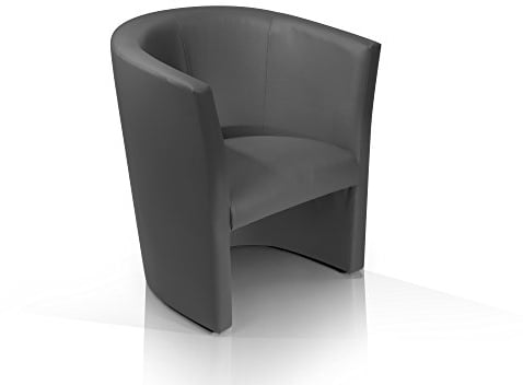 moebel-eins Charly Cocktailsessel Polstersessel Sessel Polsterstuhl Stuhl in grau, grau