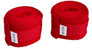 protectWEAR the safety kick Boxbandagen Handgelenkbandagen Boxen Kickboxen Muay Thai Kampfsport Rot, Länge 4 Meter