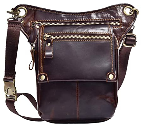 Leder Gürteltasche Drop Bein Tasche für Männer Frauen Gürteltasche Mehrzweck Tactical Motorrad Bike Rider Radfahren Wandern Sport Camping Reiten