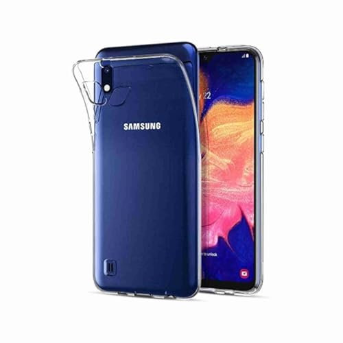 Captor Coque de Téléphone compatible avec Samsung Galaxy A10, Coque TPU Transparente en Silicone Souple et Mince, Protection Complète avec Bord Surélevé pour Écran et Appareil Photo