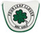 FITYLE Golf mazo Putter Funda de Cubierta de Cabeza de Cuero de la PU de Club de Golf de Cierre magnético - Blanco