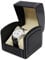 NuAngela PU Leder Uhrenbox,Einzeldisplay Aufbewahrungsbox für Armbanduhren und Smartwatches,Halter mit Kissen,Schmuckträger Geschenkbox für Damen/Herren