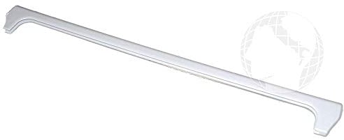 Perfil frontal (ORIGINAL Beko) para estante de cristal frigorífico L 41,5 cm, código del recambio: 4617490200, color blanco