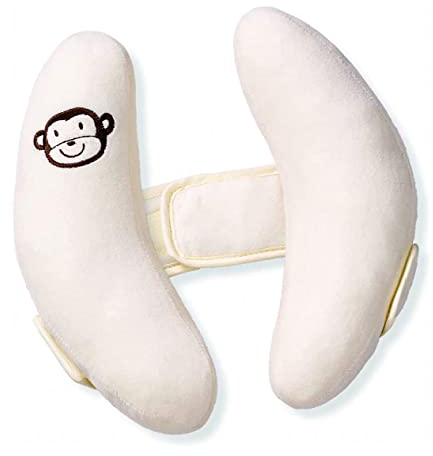 LATRAT Neonati regolabili e bambino collo Testa di sostegno, U Cuscino bambini Viaggio Cuscino per seggiolino auto, Poggiatesta per seggiolino auto Passeggino passeggino Rocker, Beige