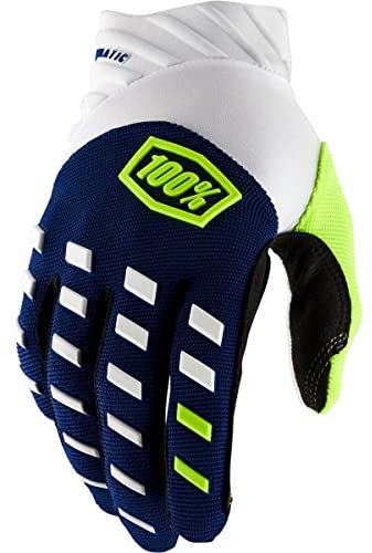 100% Unisex Handschuhe Airmatic, Marineblau Weiß, S, HU-GLO-0057