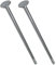 AERZETIX - C49021 - Satz von 2 Schlossschrauben flachrundschrauben schloßschrauben mit flachrundkopf und vierkantansatz - M8x200mm - aus verzinktem stahl - DIN 603