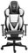 TRISENS Gaming Stuhl Chair Racing Chefsessel mit Sportsitz und ergonomsichen 4D-Armlehnen, Farbe:Schwarz/Weiß