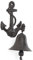 Moritz Türglocke Glocke Schiff Anker Maritim Seefahrt Wandglocke Gartendeko Gusseisen Rustikal Antik Design Stil Retro Klingel