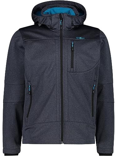 CMP - Herrenjacke mit Kapuze und Reißverschluss, Titan Mel., 54