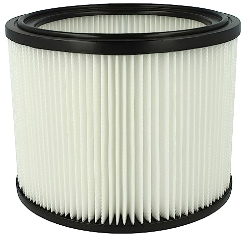 vhbw Filterelement kompatibel mit Bosch Gas 19 Nass-/Trockensauger - Feinstaubfilter, Papier/Gummi