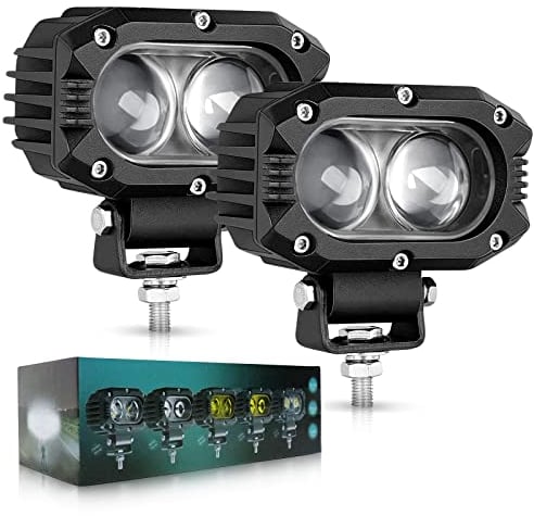 CO LIGHT LED Arbeitsscheinwerfer 12v Led Scheinwerfer 24v Zusatzscheinwerfer Auto 4 Zoll 2 stück×48W Spot Strahler IP68 Wasserdicht Rückfahrscheinwerfer SUV Offroad Motorräder LKW ATV Trecker Bagger