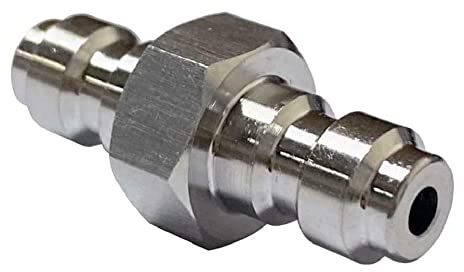 SPORTARC Geeignet für 8-mm-Buchsenadapter, Doppel-Stecker, Schnellverbindungsadapter, Foster-Fitting, Edelstahl