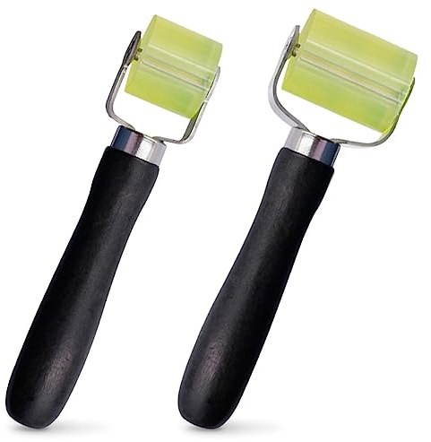 NAJILI 2 Stück Andrückroller Andrückwalze, 30 mm und 50 mm Silikon Auto Andruckrolle Werkzeug, Andrückwalze Hand Rollen, Gummi Nahtroller für Kantenumleimer und zum Verschweißen
