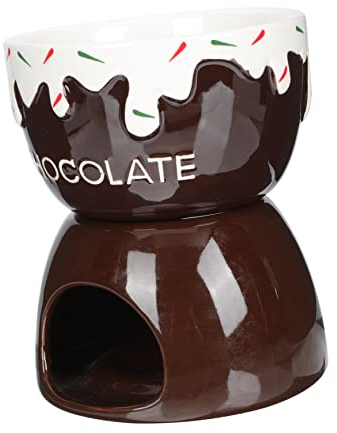 UPKOCH Fondue Cheese 1 Set Chocolate Melting Oven Cute Sets Set Tea Kettle Set Cheese Melt Pot Small Fondue Pot Ceramic Salad Bowl Chocolate Fondue Ceramic Cheese Warmer Lovely Dessert Bowl Milk