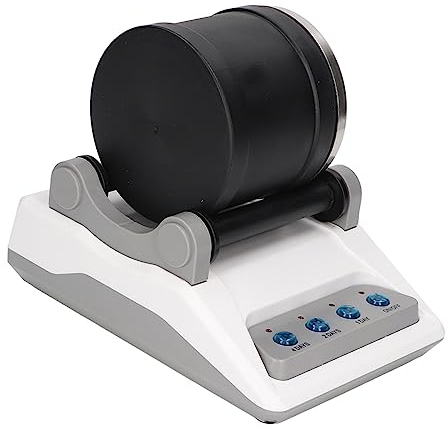 Bediffer Rock Tumbler, 1 Touch Setting Rock Tumbler Kit Electric Fuite Proof Eonal Complete for Experiment(#2),Machine à polir,Machine à sceller Le Vernis
