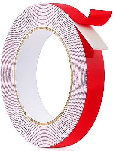 Ainiv Double Sided Tape Heavy Duty, Waterproof Foam Tape Strong Adhesive Mounting Tape, for Picture Hanging Strips Carpet Tape Rug Gripper for LED Strip Light Indoor and Outdoor(5M Length, 20MM Width)