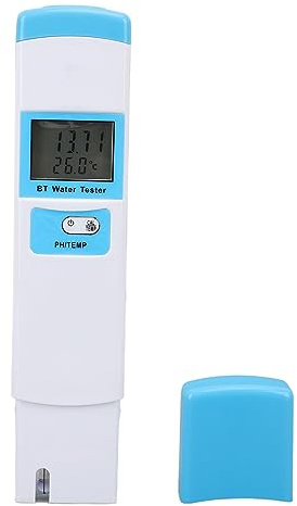 Sxhlseller Digital PH Meter for Water, 2 in 1 Hydroponics Digital PH Tester Pen with Backlight Display, Mobile APP Connectivity for Hydroponics, Household Drinking, Pool and Aquarium