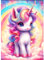 CEOVR Einhorn Diamond Painting Kit Erwachsene,Diamond-painting Regenbogen,30x40 cm Diamant Paintings Kit,5D DIY Diamond Painting Bilder Set Fantasie Tier,e