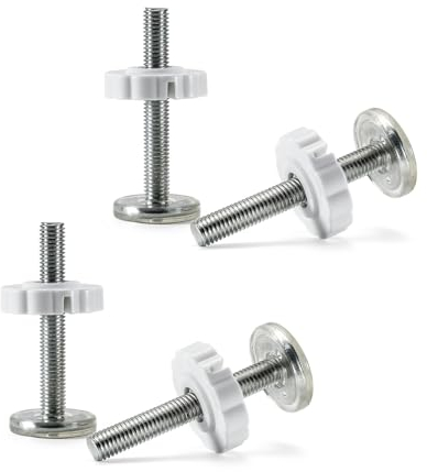 M10 Mandrino Vite Bullonii,4 PCS Aste Filettate per Mandrino per Cancello per Bambini Extra Lunghi 10 mm Bulloni a Vite Aste di Pressione per Cancello Scale
