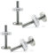 M10 Kindergitter Druckschrauben,4 PCS Treppenschutzgitter Druckschrauben Screw Gitter Gewindespindelstangen Schrauben Kit für Haustier Treppengitter Türtreppenschutzgitter Türschutzgitter