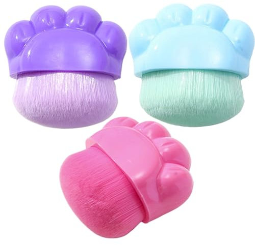3 packs Applicateur de cran de cran à conception de patte de chat mignonne Brosse de crème solaire avec couverture de protection applicateur de lotion pour enfants