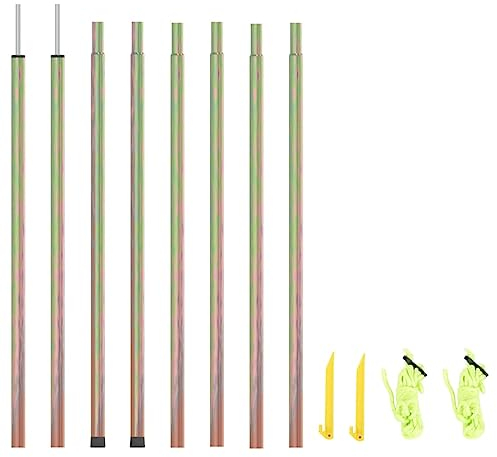 Kavolet 2X Sonnensegel Stange 250 cm Zeltstangen Sonnensegel Stangen, Sonnensegelmast, Sonnensegelpfosten, Aufstellstange für Vorzelte Verzinkter Stahl
