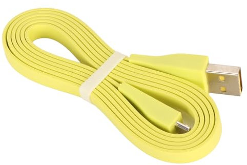 Cable de Repuesto para Cargador UE Boom, Material de PVC de Primera Calidad, 1,2 M de Longitud para UE Boom, Megaboom con Conector Micro USB (Amarillo Fluorescente)