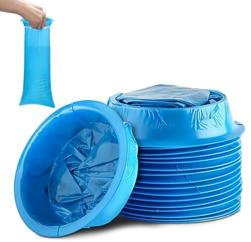 Sac Vomitoire De Vomissement, Sacs à Vomi Jetables 10 Pièces, 1000ml, Sac Vomitoire Voiture Portable, Enfants Femmes Enceintes pour Les Nausées Dans Les Bus, Les Avions, Le Mal des Transports, Bleu