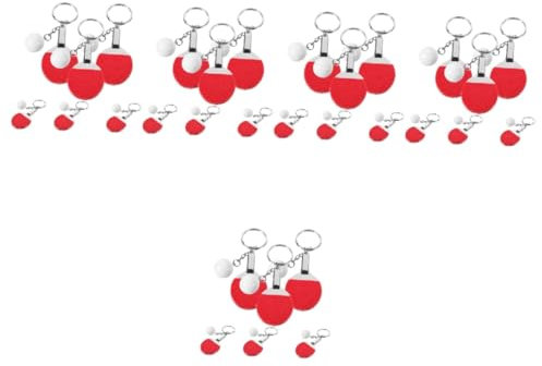 YARNOW Lot De 5 Porte-clés Uniques Au Design De Tennis De Table Porte-clés Délicats Lot De 6 Pièces X 5