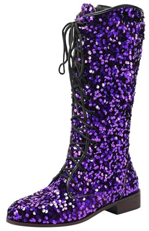 Stivaletti Bambina Stivali Donna Alti sopra Ginocchio Scarpe Donna Estive Stivali Texani Donna Estivi con Tacco Alto Stivali Texani Stivaletti Donna Estive Bianco Texani