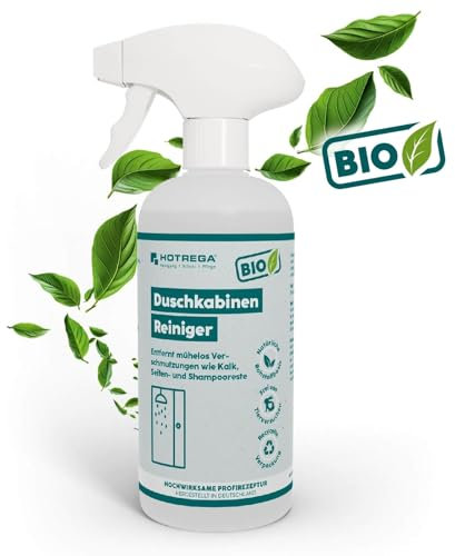 HOTREGA BIO Duschkabinen-Reiniger 500ml, Sanitärreiniger, Badreiniger, Badewannenreiniger, Bioreiniger