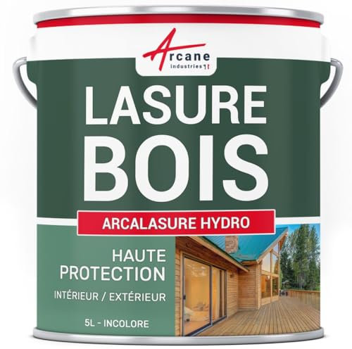 ARCANE INDUSTRIES Lasure Bois extérieur/intérieur - 5 L Incolore