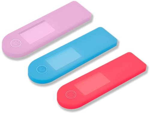NHPY 3 Stück Scooter Dashboard Display Shell Cover, e scooter zubehör, Dashboard Display Abdeckung für Xiao-mi M365, 1S, Pro, Pro 2 Scooter (Rot, Blau, Rosa)