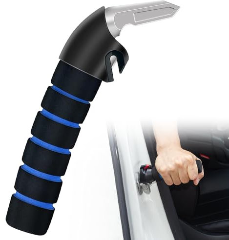 Car Door Handle, Car Handle Assist Support Handle, Portable Car Cane Grab Bar Mobility Aid Elderly Car Door Armrest Multifunction Handle Car Door for Elderly Handicapped